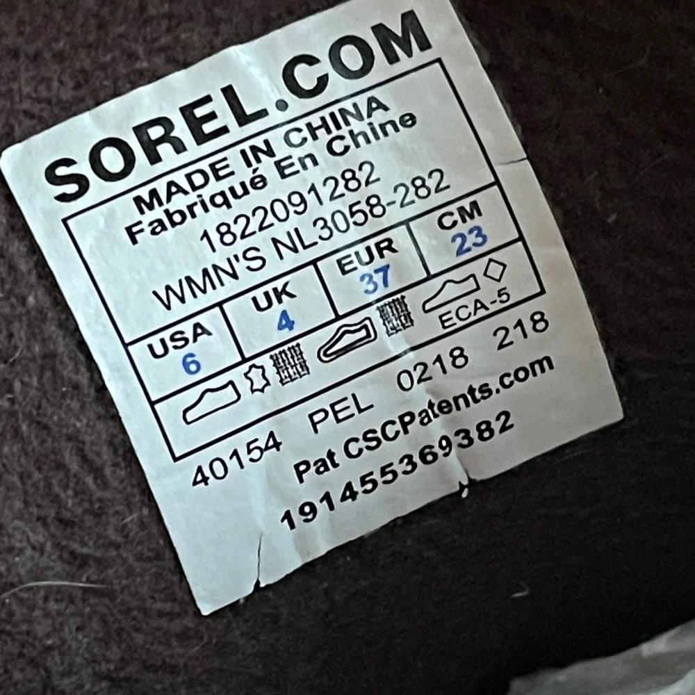 Sorel Women's Slimpack Waterproof Insulated Boot : Women’s Size 6
